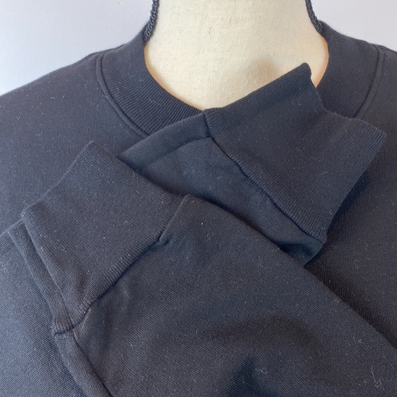 CLU Pleated organza-trimmed black stretch-jersey mini dress in size XS - Picture 14 of 15